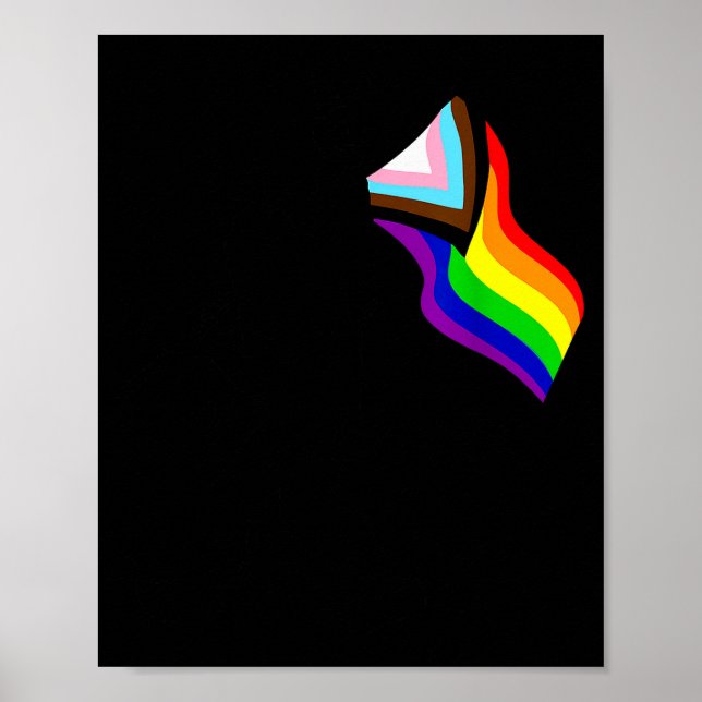 Bigfoot Rock On Proud Gay Lgbtq Progressive New Pr Poster (Vorne)