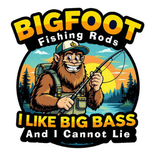 Bigfoot Rods I Like Big Bass Aufkleber