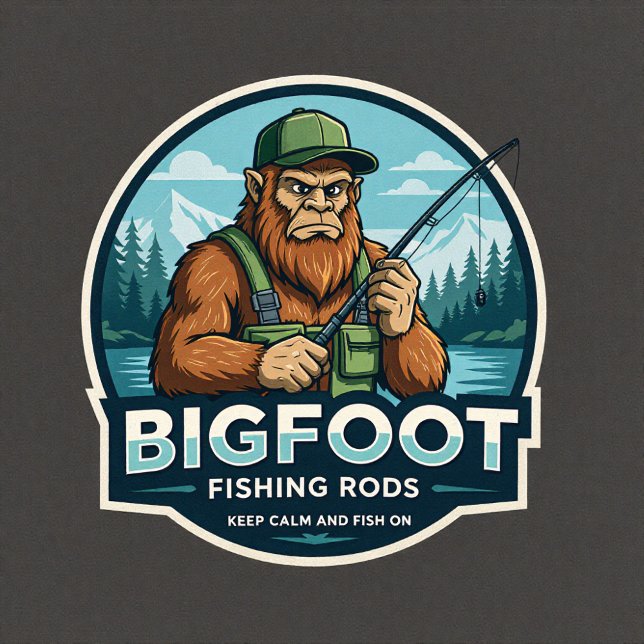 Bigfoot Rods Keep Calm And Fish On T-Shirt (Von Creator hochgeladen)