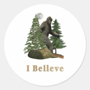 Bigfoot Runder Aufkleber