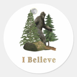 Bigfoot Runder Aufkleber