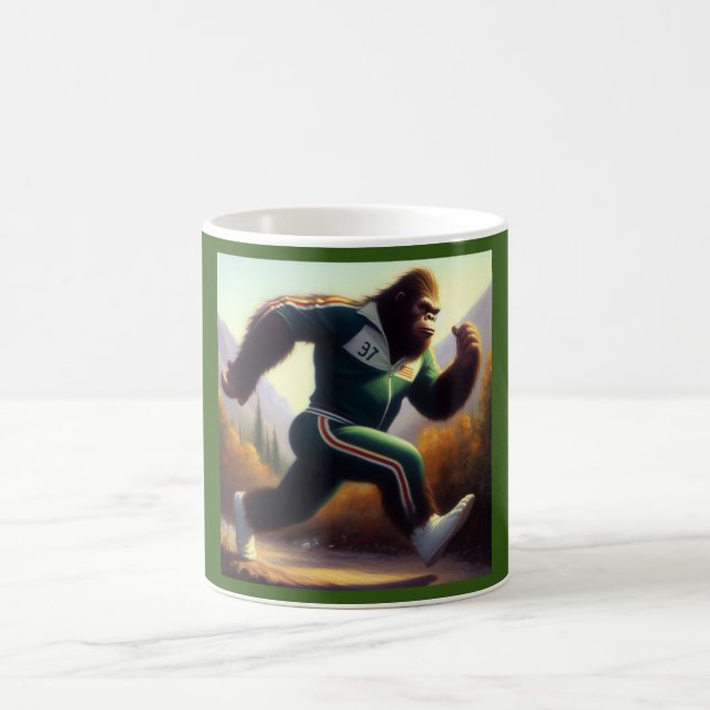 Bigfoot Running Kaffeetasse (Mittel)