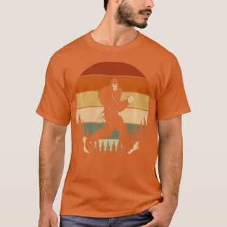 Bigfoot Running Retro Vintage Sasquatch Sprinting  T-Shirt