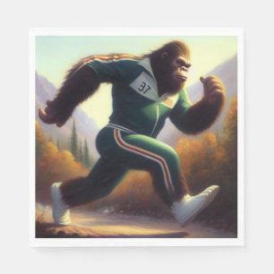 Bigfoot Running Serviette