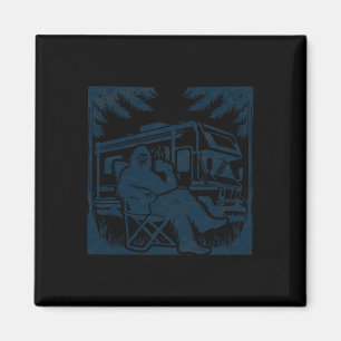 Bigfoot Rv Wohnmobil Camping Sasquatch Campervan Magnet