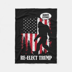 Bigfoot sagt Biden Stinks Fleecedecke