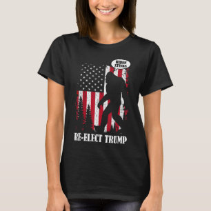 Bigfoot sagt Biden Stinks T-Shirt