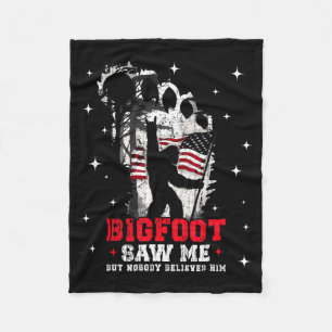 Bigfoot sah mich, aber niemand glaubt ihm Wald Hik Fleecedecke
