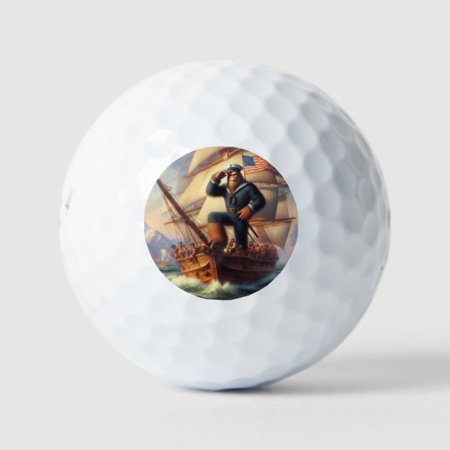 Bigfoot Sailor Golfball (Vorderseite)
