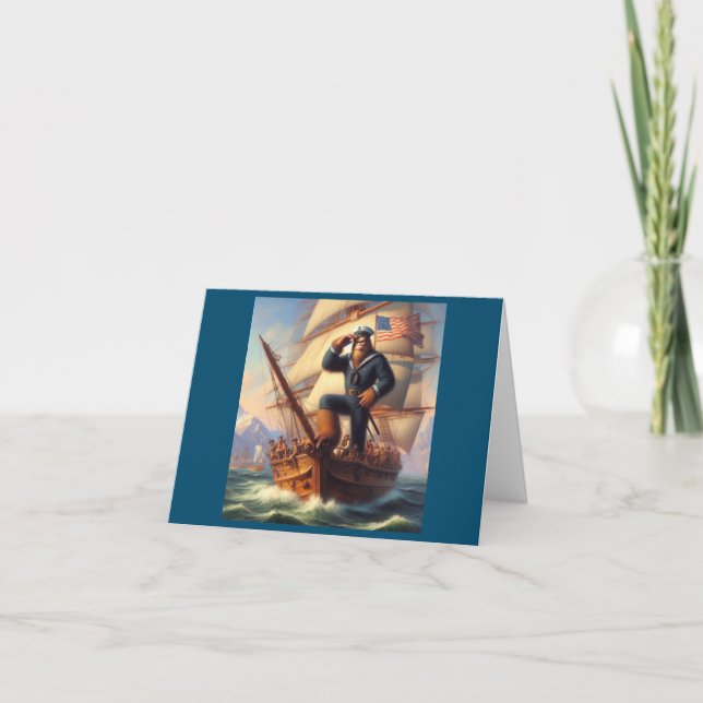Bigfoot Sailor Karte (Vorderseite)