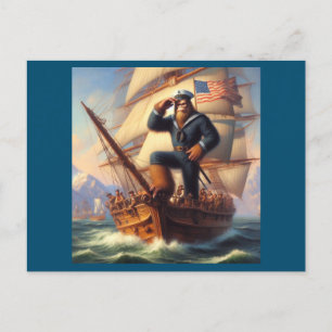 Bigfoot Sailor Postkarte