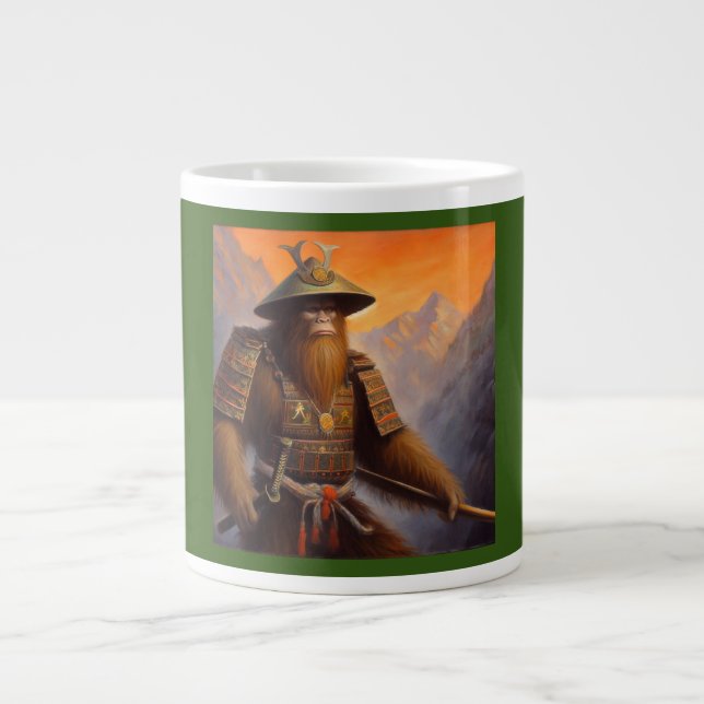 Bigfoot Samurai Jumbo-Tasse (Vorderseite)