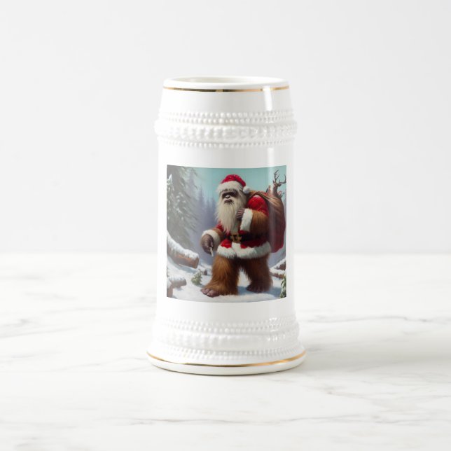 Bigfoot Santa Claus Bierglas (Mittel)