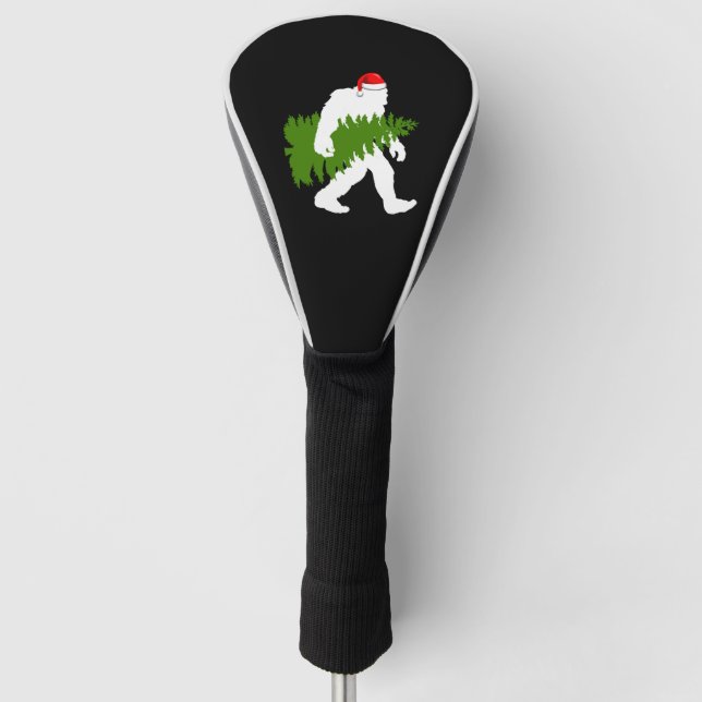 BigFoot Santa Claus Fun Christmas Ohrts Golf Headcover (Vorderseite)