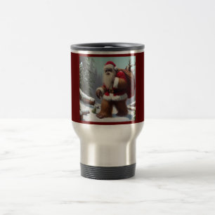 Bigfoot Santa Claus Reisebecher