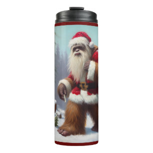 Bigfoot Santa Claus Thermosbecher