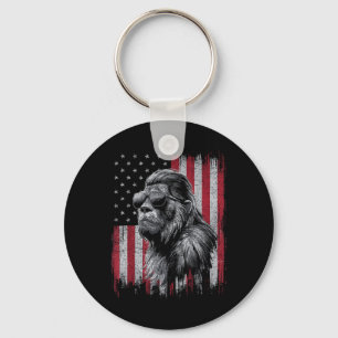Bigfoot Sasquatch 4. Juli Patriotic Usa Indepe Schlüsselanhänger