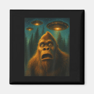 Bigfoot Sasquatch Alien Ufo Sternennacht Geschenke Magnet