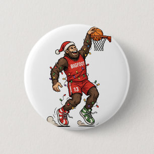 Bigfoot Sasquatch Basketball Weihnachten 2026 Feie Button