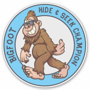 Bigfoot Sasquatch (bearbeitbar) Aufkleber