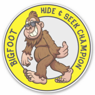 Bigfoot Sasquatch (bearbeitbar) Aufkleber