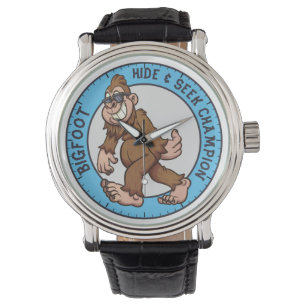 Bigfoot Sasquatch (Bearbeitbar) Uhr