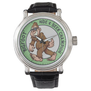 Bigfoot Sasquatch (Bearbeitbar) Uhr