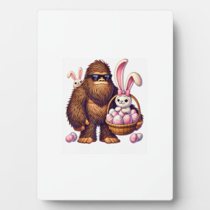 Bigfoot Sasquatch Bunny Oster Eier Retro Männer Ju Fotoplatte