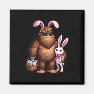 Bigfoot Sasquatch Bunny Ostereier Retro Männer Jun Magnet