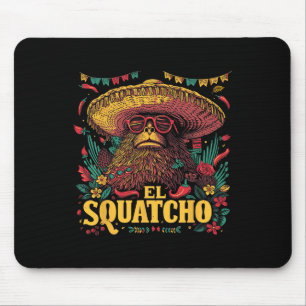 Bigfoot Sasquatch - Cinco De Mayo Mexican Sombrero Mousepad