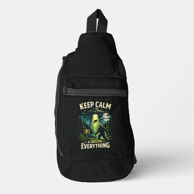 Bigfoot Sasquatch Crossbody Bag (Vorderseite)