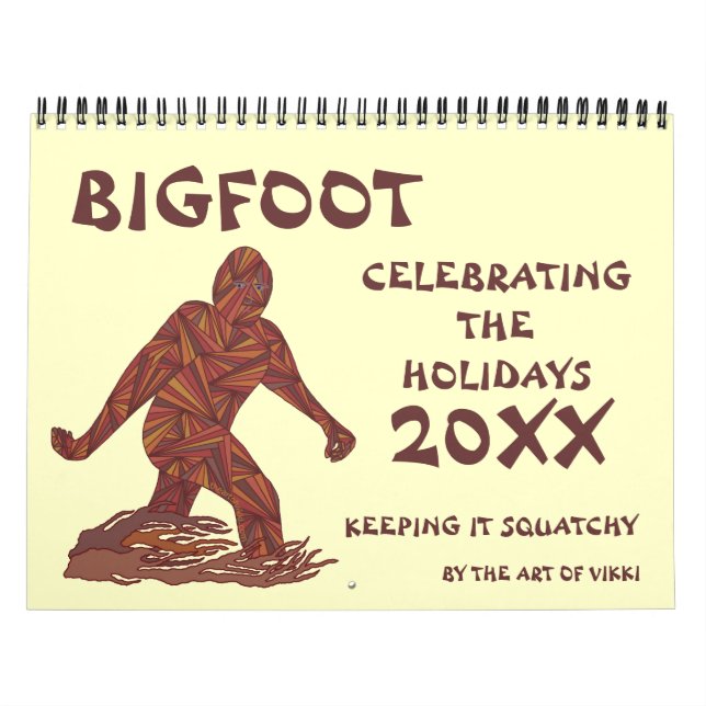 Bigfoot Sasquatch Cryptid Geek 2015 Kalender (Titelbild)