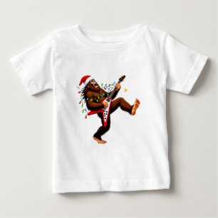Bigfoot Sasquatch E-Gitarre Weihnachten 2026 Baby T-shirt