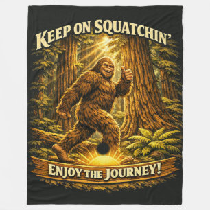 Bigfoot Sasquatch Fleecedecke