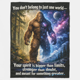 Bigfoot Sasquatch Fleecedecke