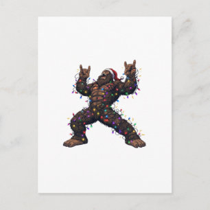 Bigfoot Sasquatch Frohe Metal Weihnachten Rock