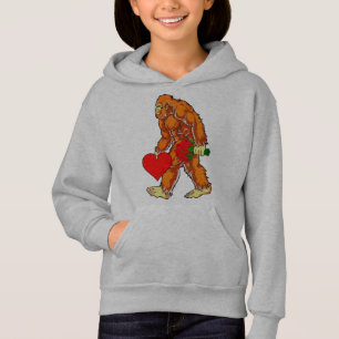 Bigfoot Sasquatch Funny Valentinstag Liebe Hoodie