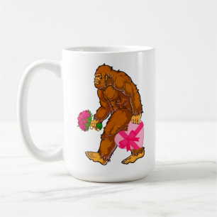 Bigfoot Sasquatch Funny Valentinstag Liebe Kaffeetasse