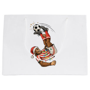 Bigfoot Sasquatch Fußball Weihnachten Feiertag Spo Große Geschenktüte