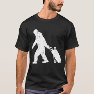 Bigfoot Sasquatch Golf Clubs Funny Golfplatz T-Shirt