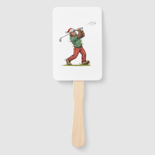 Bigfoot Sasquatch Golf Weihnachten 2026 Feiertag Fächer