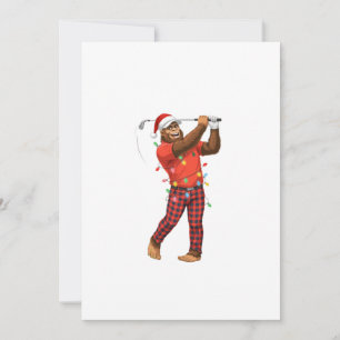 Bigfoot Sasquatch Golf Weihnachten 2026 Feiertags Einladung