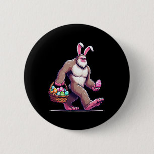 Bigfoot Sasquatch Hase Ostereier Männer Frauen Kin Button