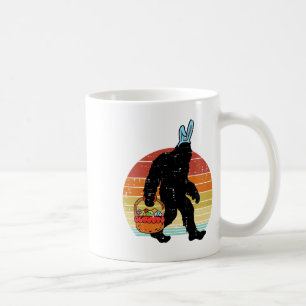Bigfoot Sasquatch Hase Ostereier Retro Männer Frau Kaffeetasse
