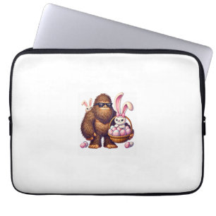 Bigfoot Sasquatch Hase Ostereier Retro Männer Jung Laptopschutzhülle