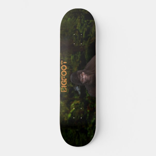 BIGFOOT SASQUATCH IM HOLZ SKATEBOARD (Vorderseite)