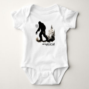 Bigfoot Sasquatch Inspirational Quote Bodysuit Baby Strampler