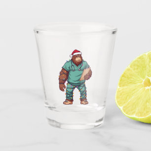 Bigfoot Sasquatch Krankenschwester Weihnachten Ges Schnapsglas