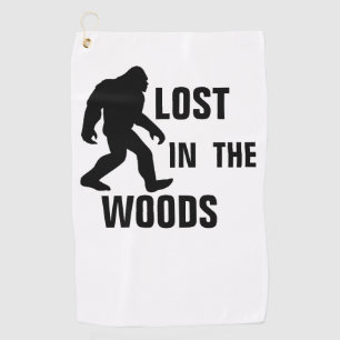 BIGFOOT / Sasquatch : LOST IN THE WOODS Golfhandtuch