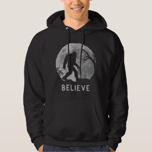 Bigfoot Sasquatch Moon Yeti Glauben Hoodie